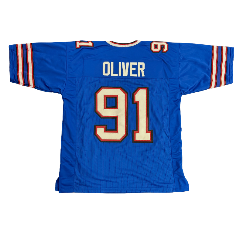 Ed Oliver Pro-Style Blue Football Jersey