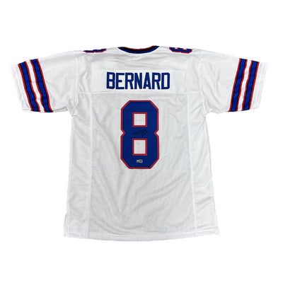 Terrel Bernard Signed Pro-Style White Football Jersey #8