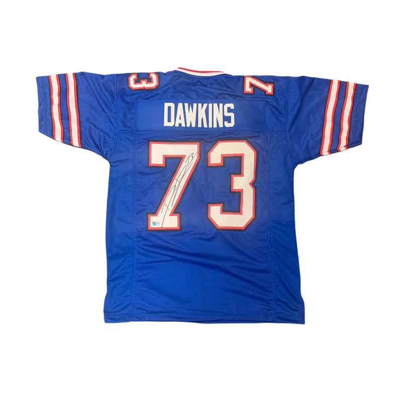 Dion Dawkins Signed Pro-Style Blue Football Jersey