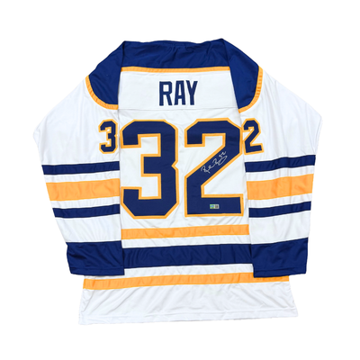 Rob Ray Signed Pro-Style White Hockey Jersey