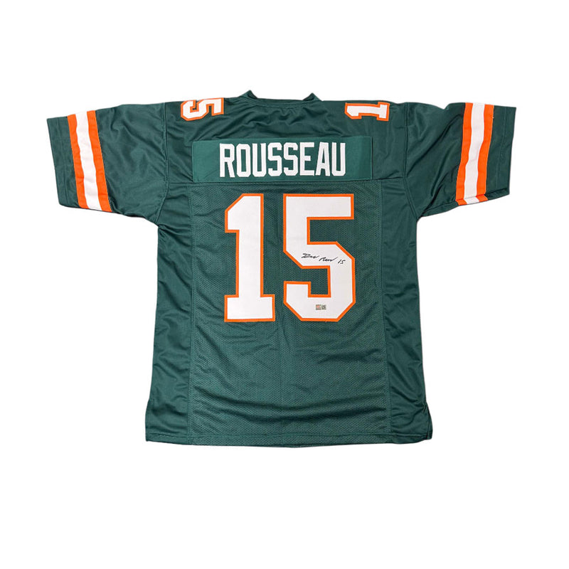 Greg Rousseau Signed Pro-Style Green College Football Jersey