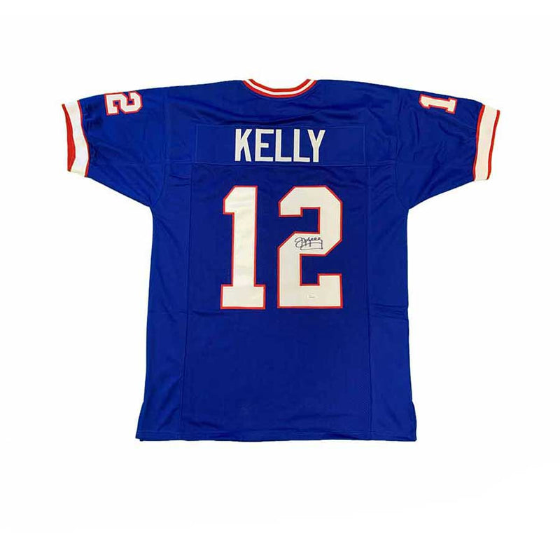 Jim Kelly Signed Custom Blue Football Jersey