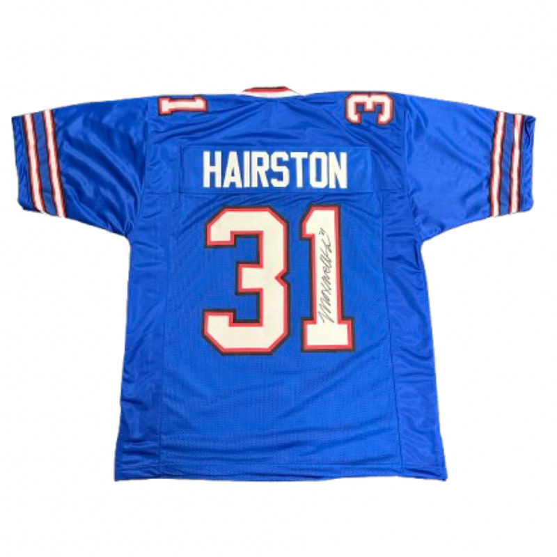 Max Hairston Signed Pro-Style Blue Football Jersey