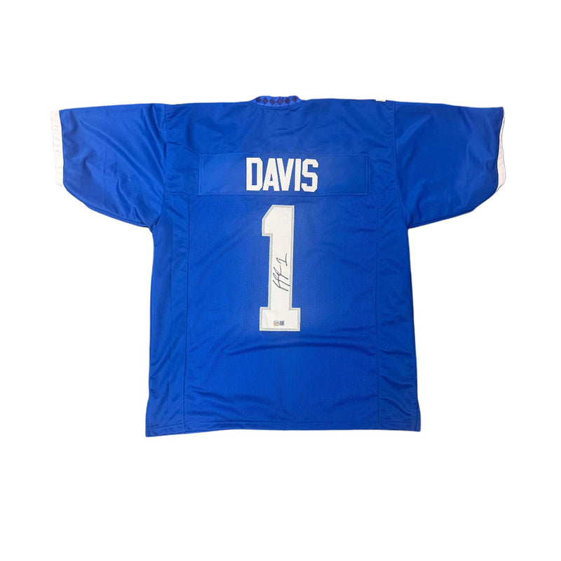 Ray Davis Signed Pro-Style Blue College Football Jersey