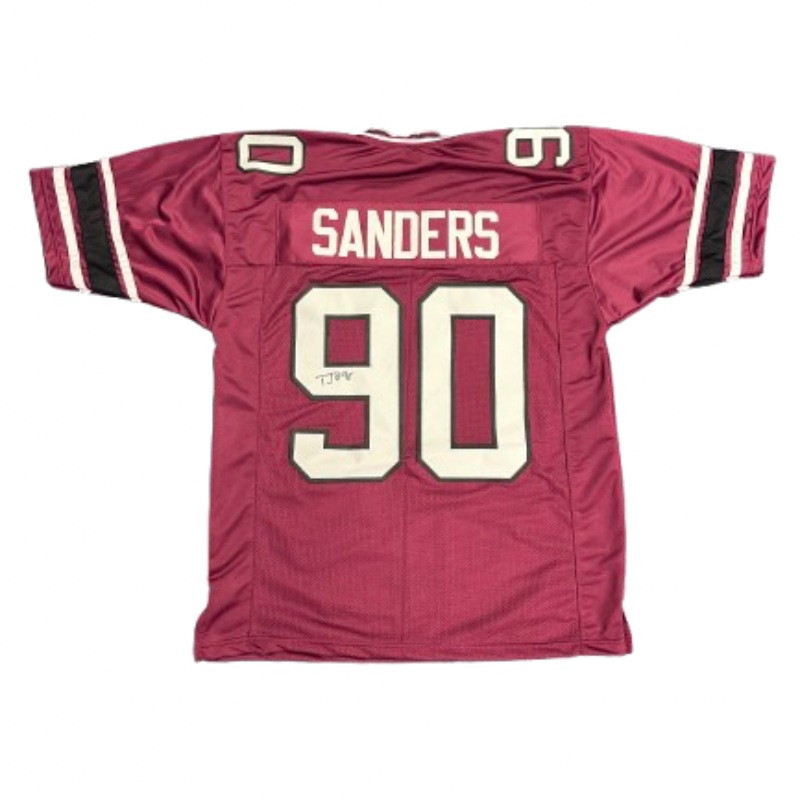 TJ Sanders Signed College-Style Football Jersey
