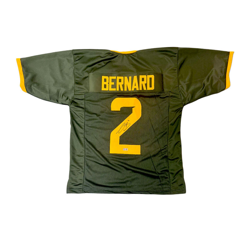 Terrel Bernard Signed Pro-Style Green College Football Jersey