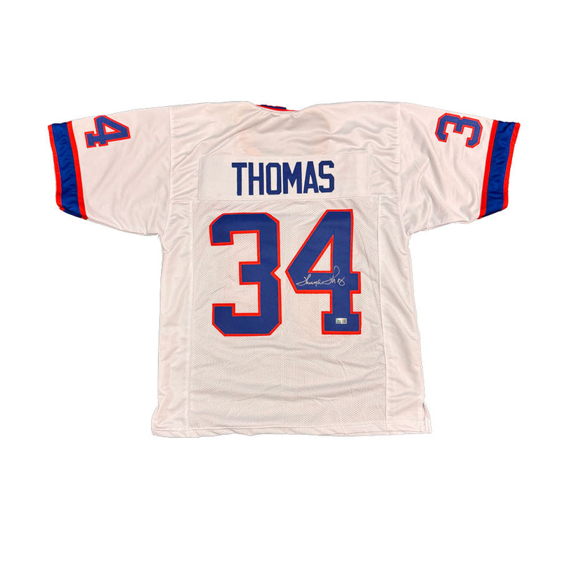 Thurman Thomas Signed Pro-Style White Football Jersey