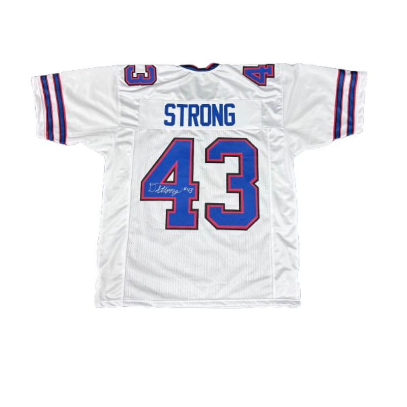 Dorian Strong Signed Pro-Style White Football Jersey