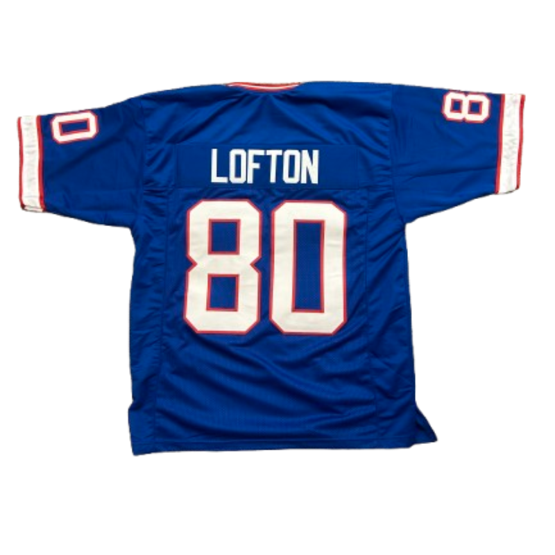 James Lofton Pro-Style Blue Football Jersey