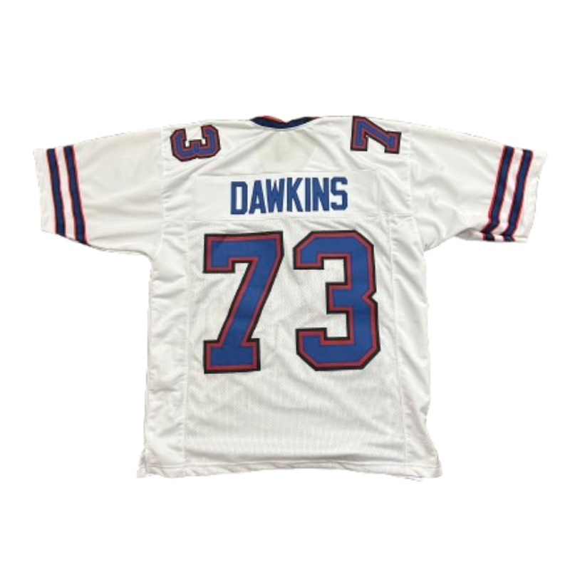Dion Dawkins Pro-Style White Football Jersey