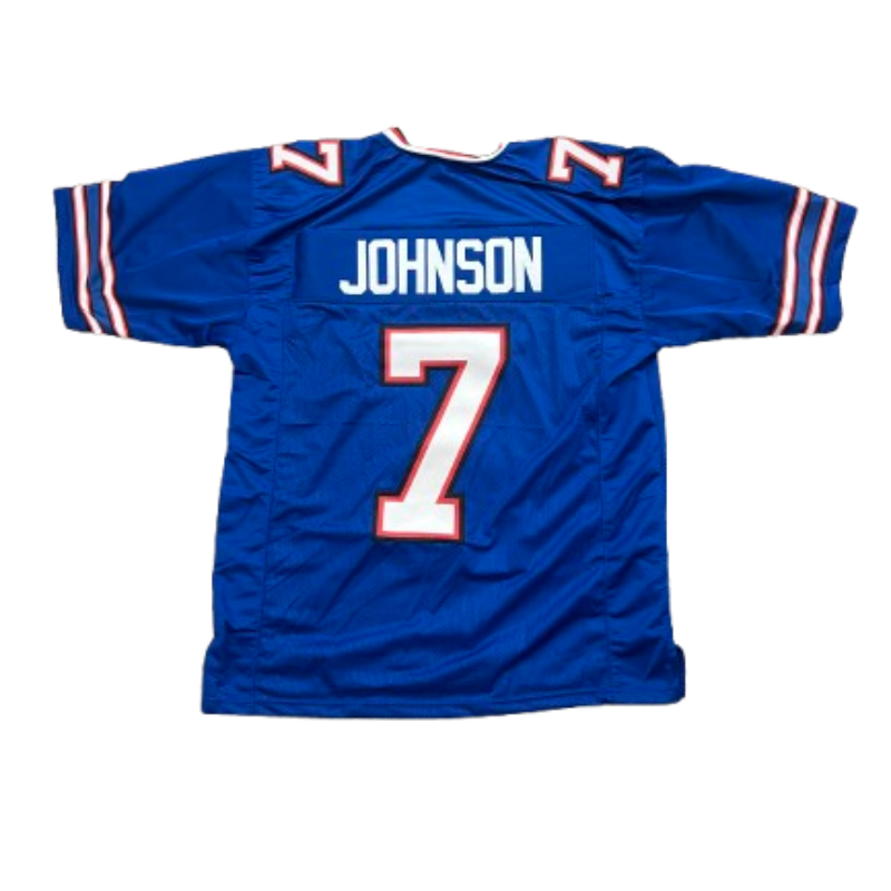 Taron Johnson Pro-Style Blue Football Jersey