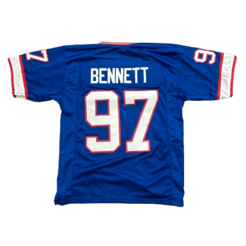 Cornelius Bennett Pro-Style Blue Football Jersey
