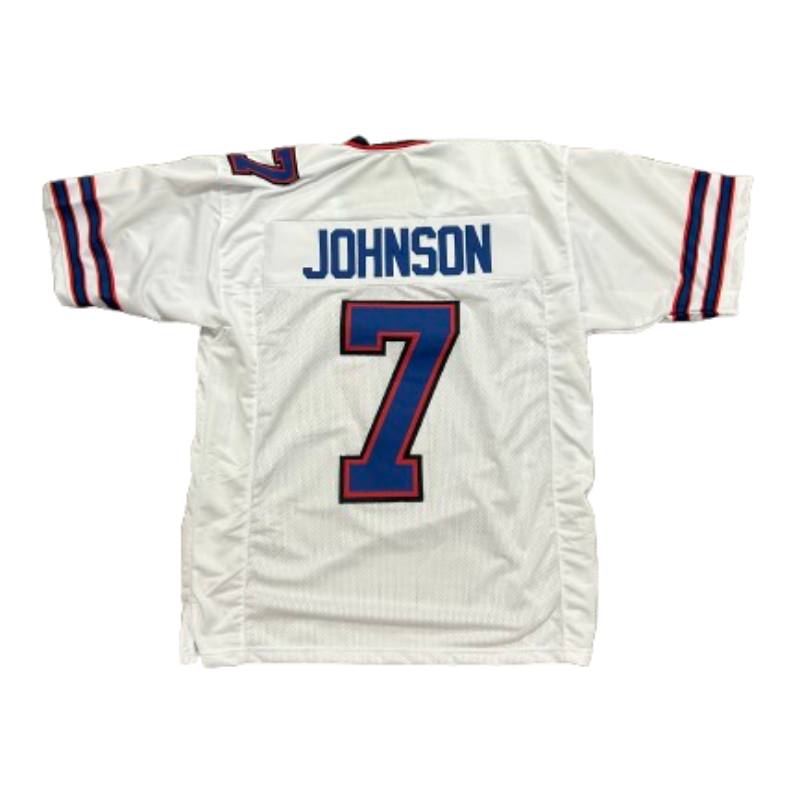 Taron Johnson Pro-Style White Football Jersey