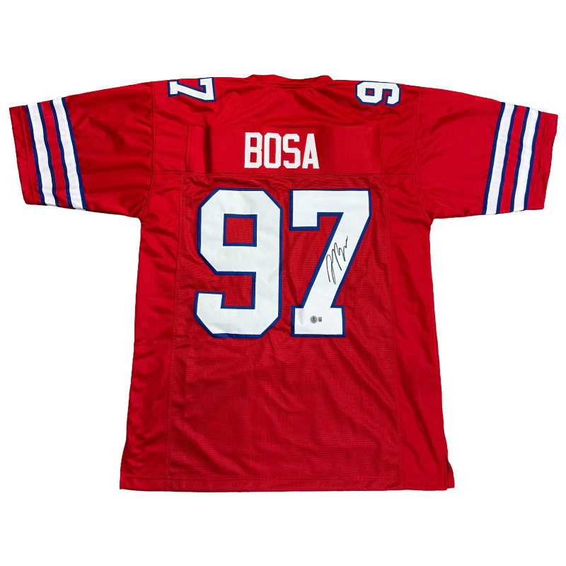 Joey Bosa Signed Pro-Style Red Football Jersey