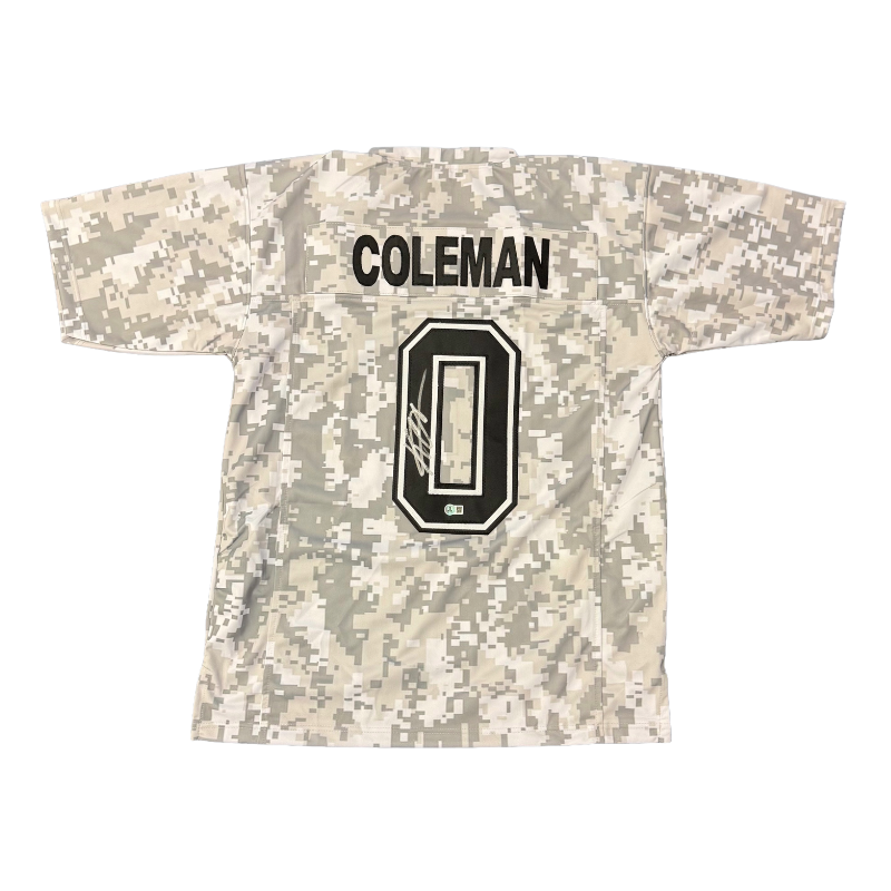 Keon Coleman Signed Pro-Style Camo Football Jersey