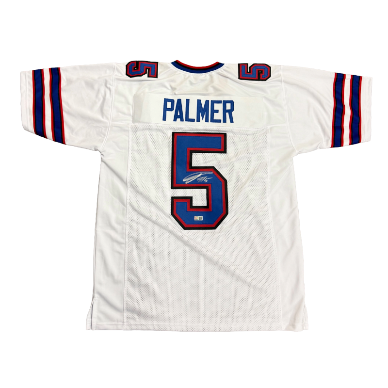 Joshua Palmer Signed Pro-Style White Football Jersey