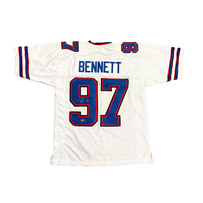 Cornelius Bennett Signed Pro-Style White Football Jersey