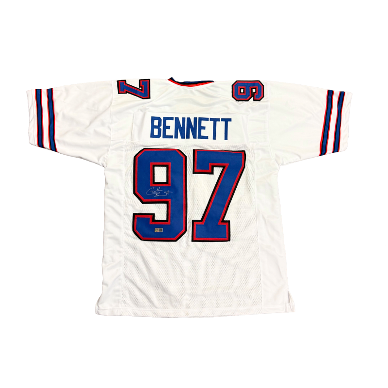 Cornelius Bennett Signed Pro-Style White Football Jersey