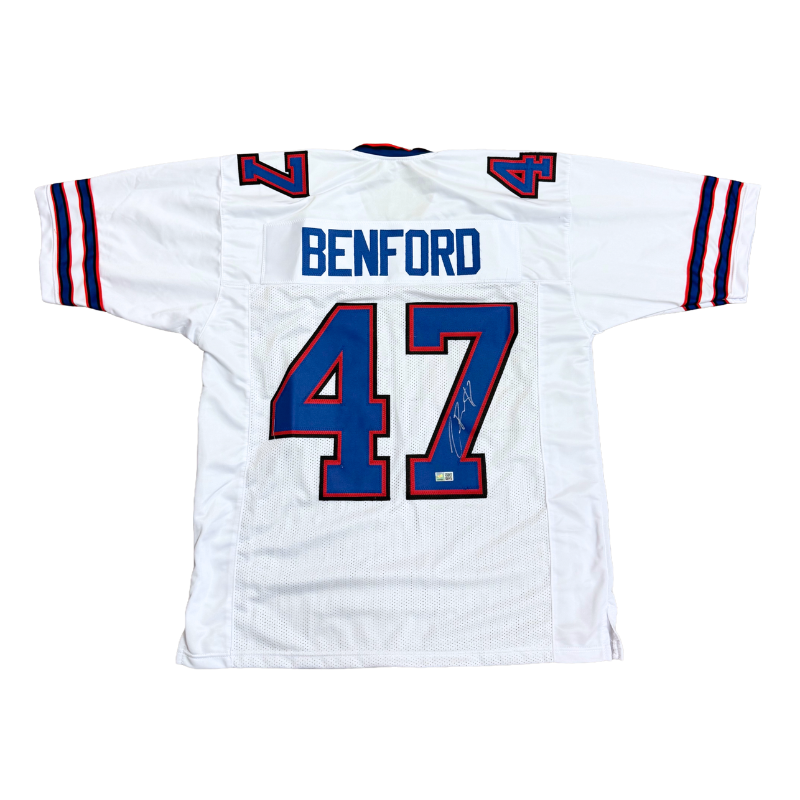Christian Benford Signed Pro-Style White Football Jersey
