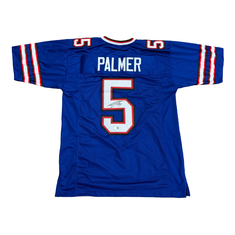 Joshua Palmer Signed Pro-Style Blue Football Jersey