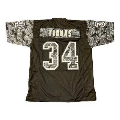 Thurman Thomas Signed Pro-Style Black Reflective Football Jersey