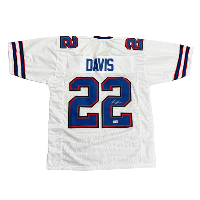 Ray Davis Signed Pro-Style White Football Jersey