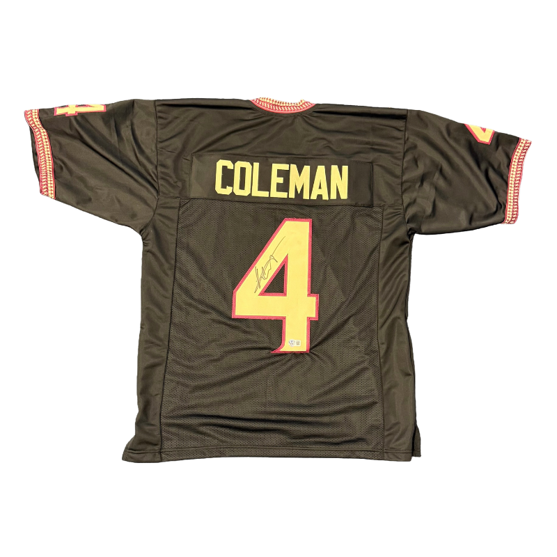 Keon Coleman Signed Pro-Style Black College Jersey
