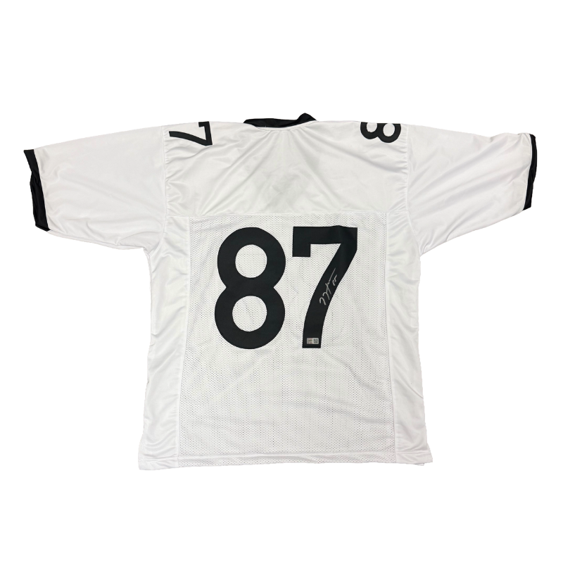 Jackson Hawes Signed Pro-Style White/Black College Football Jersey