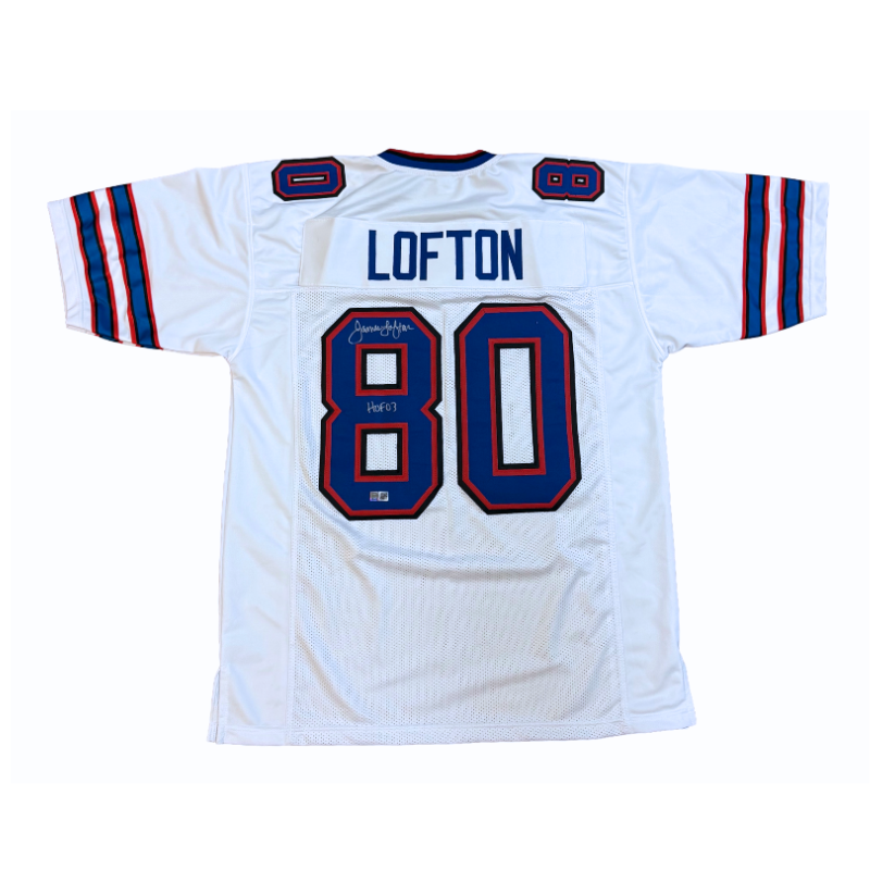 James Lofton Signed Pro-Style White Football Jersey