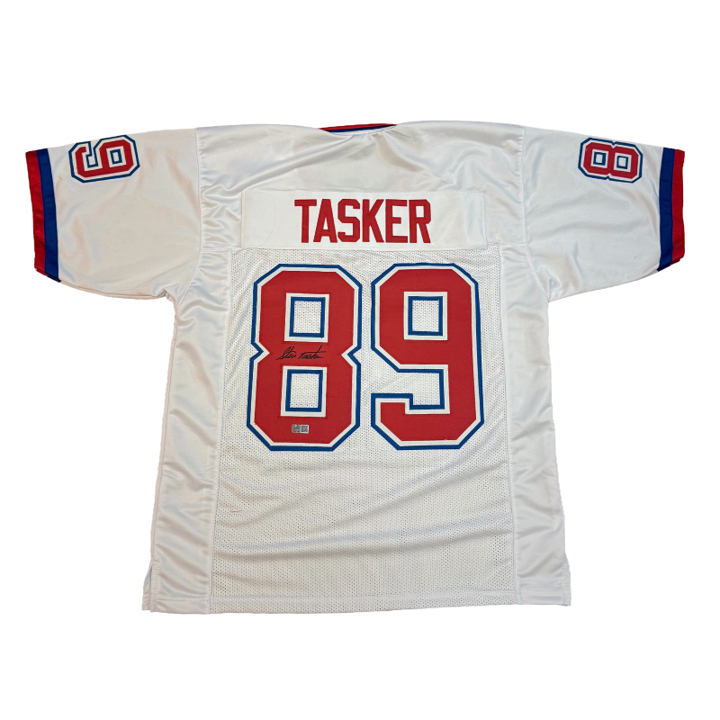 Steve Tasker Signed Pro-Style American Pro Bowl Football Jersey