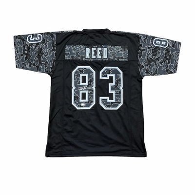 Andre Reed Signed Pro-Style Black Reflective Football Jersey
