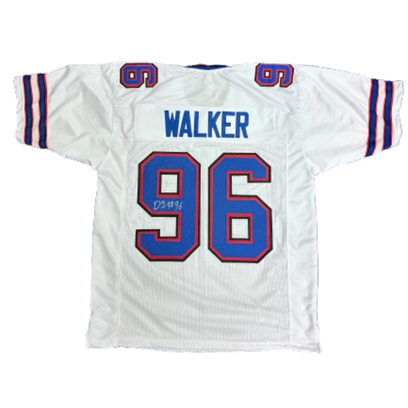 Deone Walker Signed Pro-Style White Football Jersey