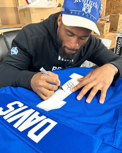 Ray Davis Signed Pro-Style Blue College Football Jersey