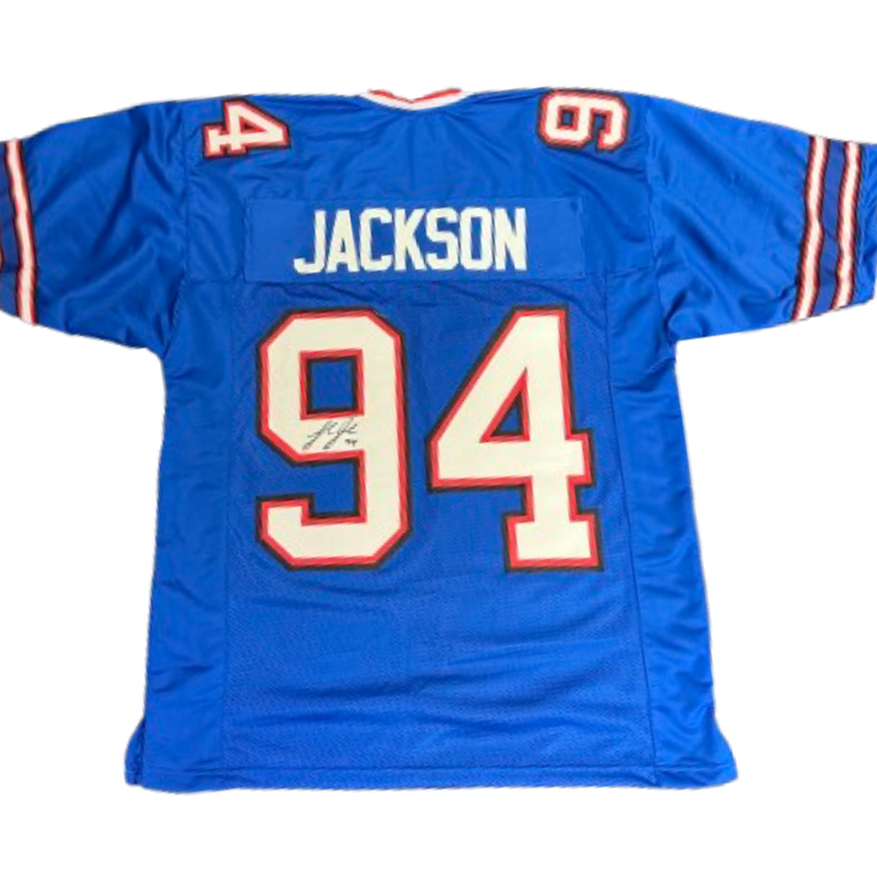 Landon Jackson Signed Pro-Style Blue Football Jersey