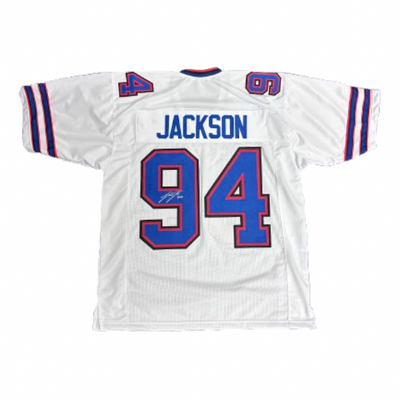 Landon Jackson Signed Pro-Style White Football Jersey