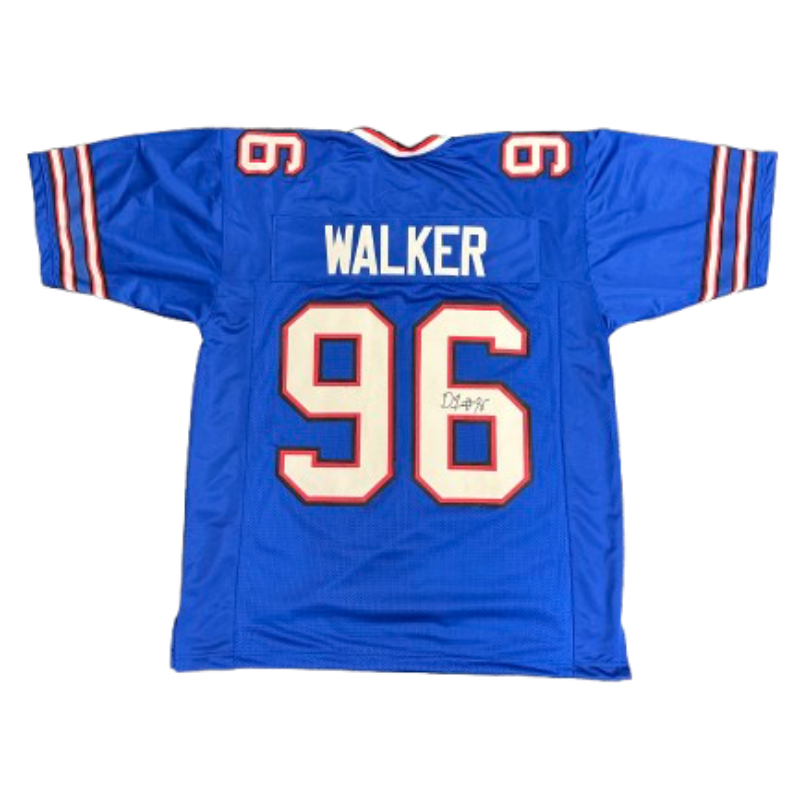 Deone Walker Signed Pro-Style Blue Football Jersey